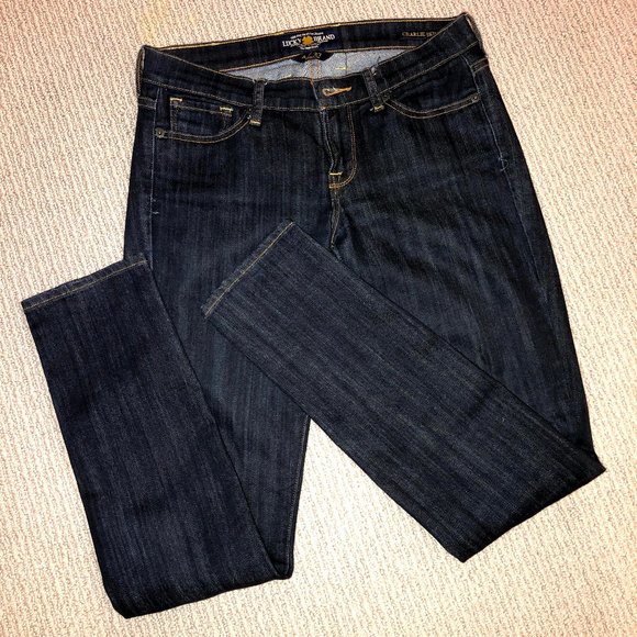 Lucky Brand Denim - Dark Wash Charlie Skinny Lucky Brand Jeans